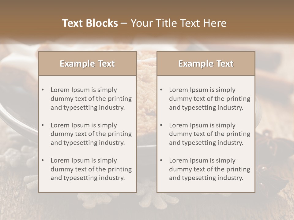 Bread On A Plate PowerPoint Template