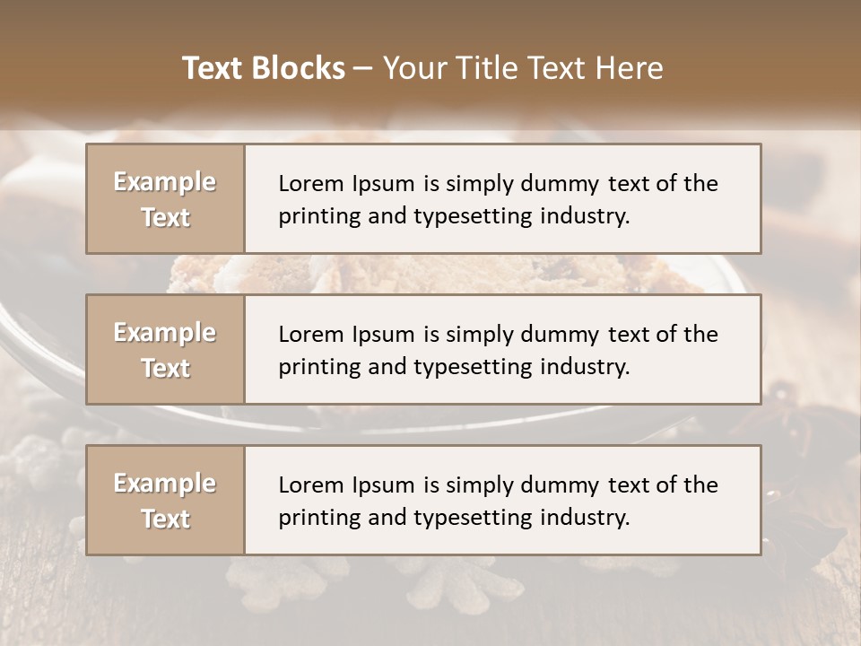 Bread On A Plate PowerPoint Template