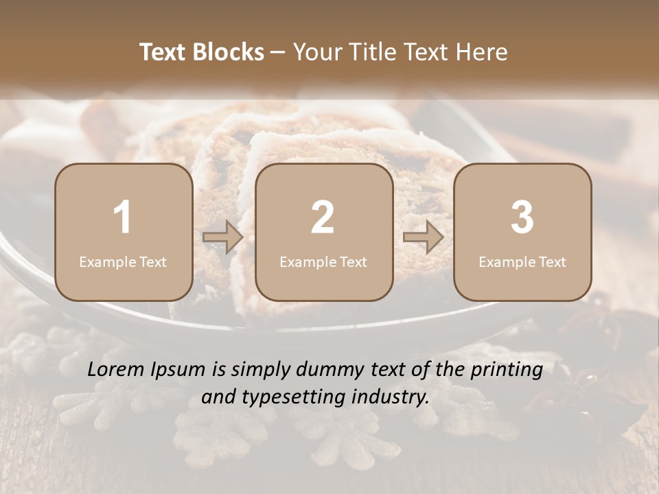 Bread On A Plate PowerPoint Template