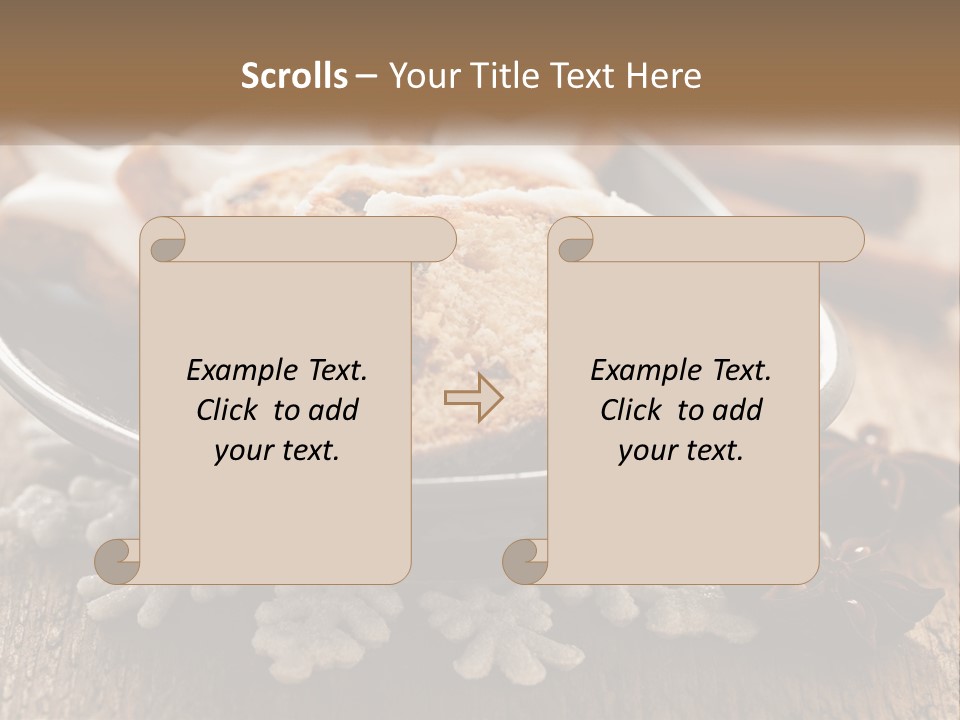 Bread On A Plate PowerPoint Template
