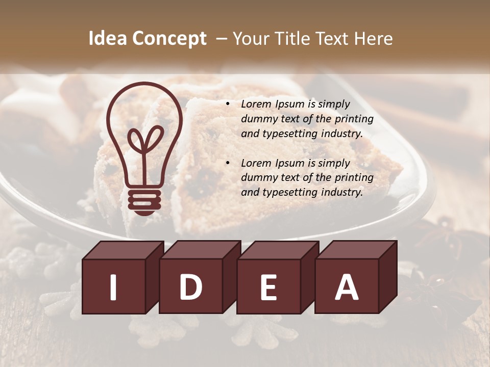 Bread On A Plate PowerPoint Template