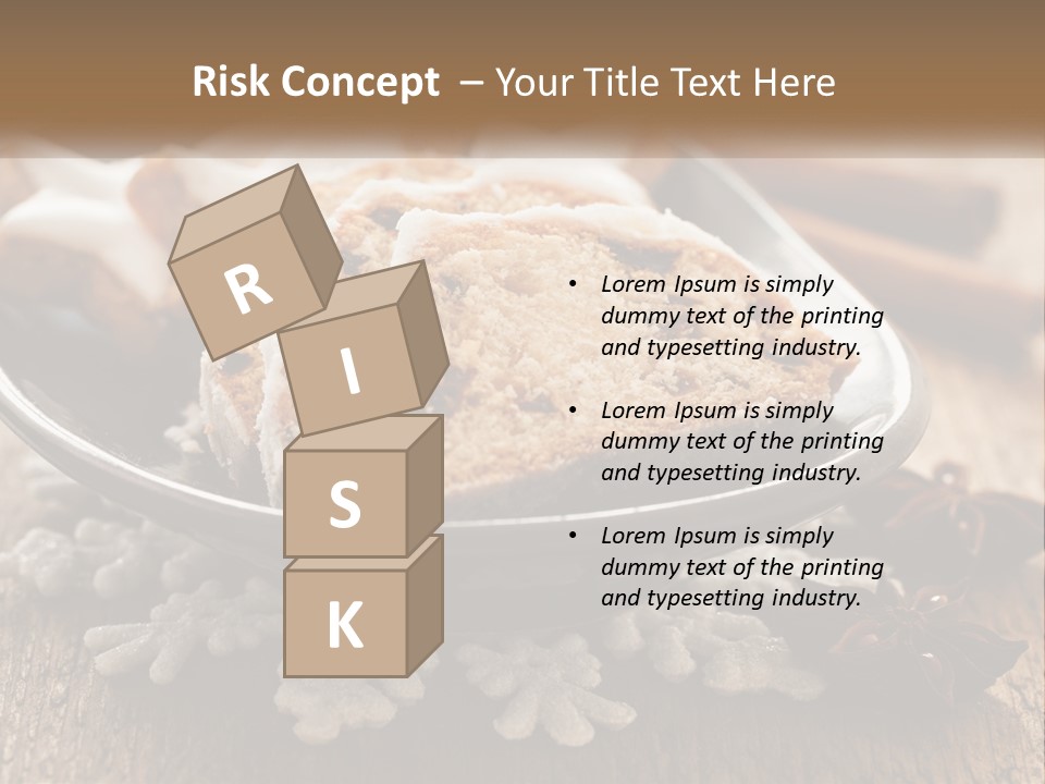 Bread On A Plate PowerPoint Template