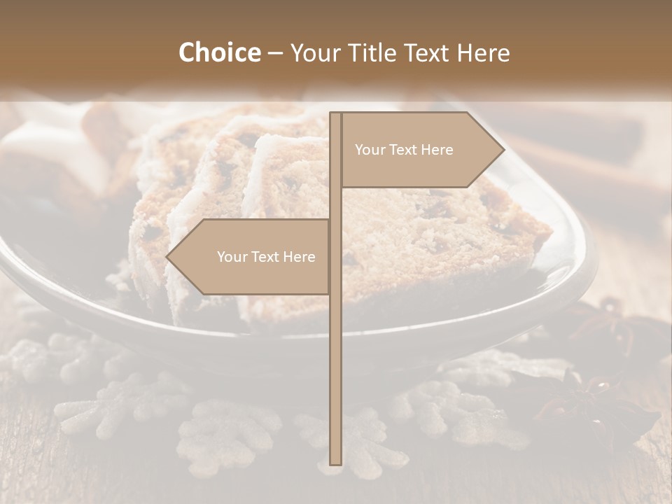 Bread On A Plate PowerPoint Template
