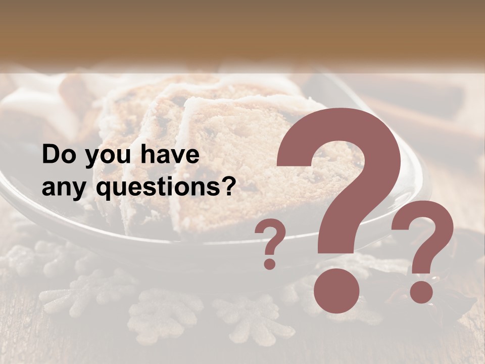 Bread On A Plate PowerPoint Template