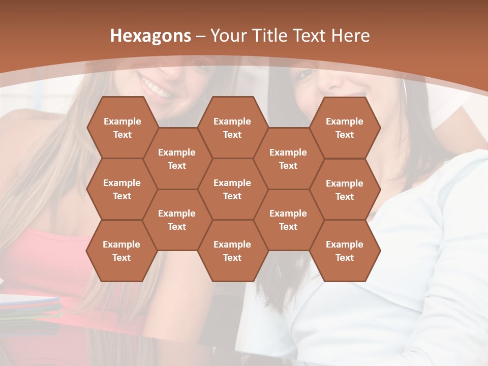 Three Students PowerPoint Template