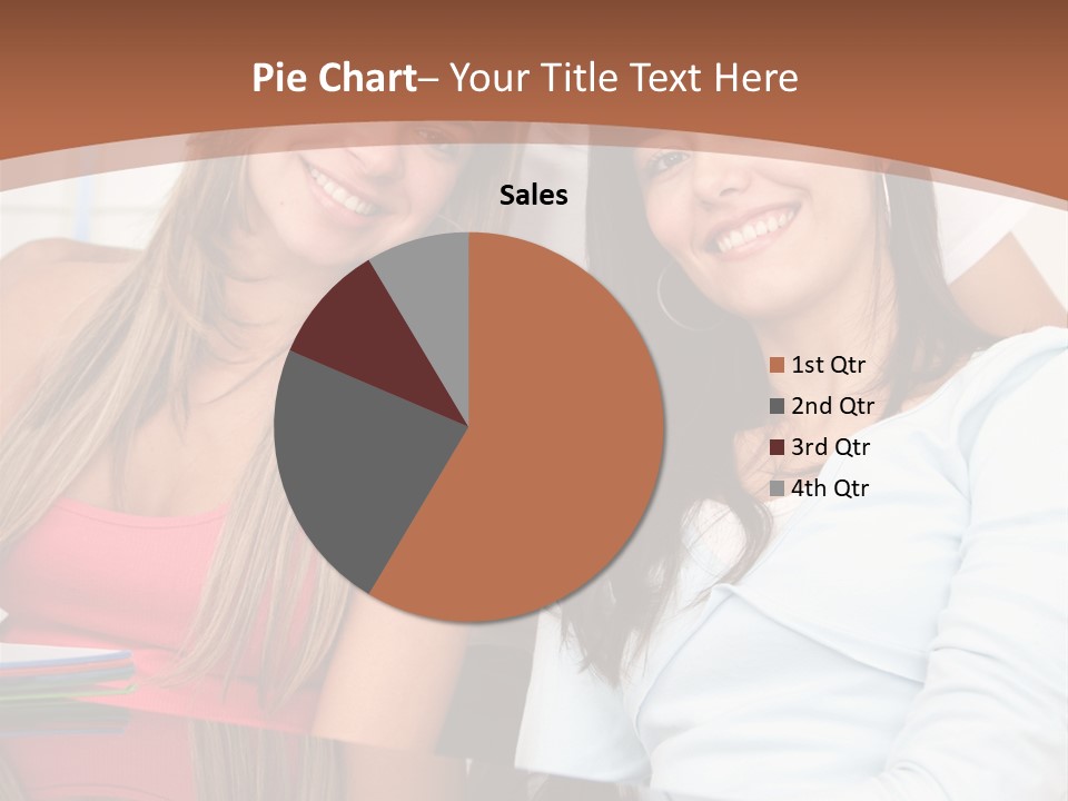 Three Students PowerPoint Template