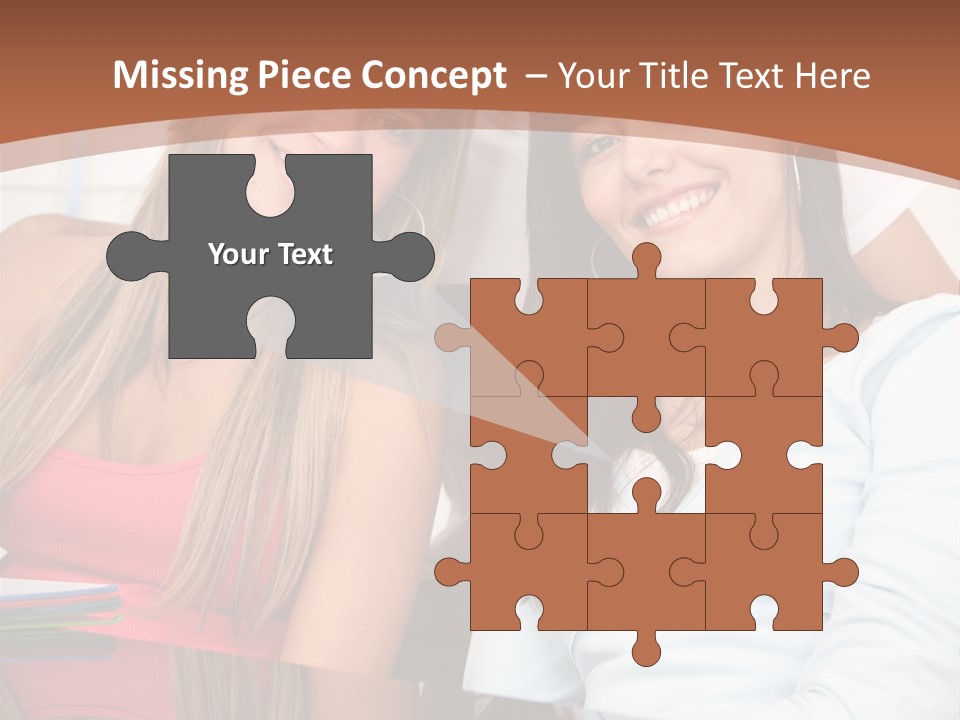 Three Students PowerPoint Template