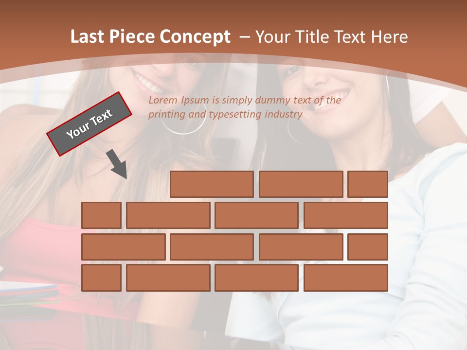 Three Students PowerPoint Template