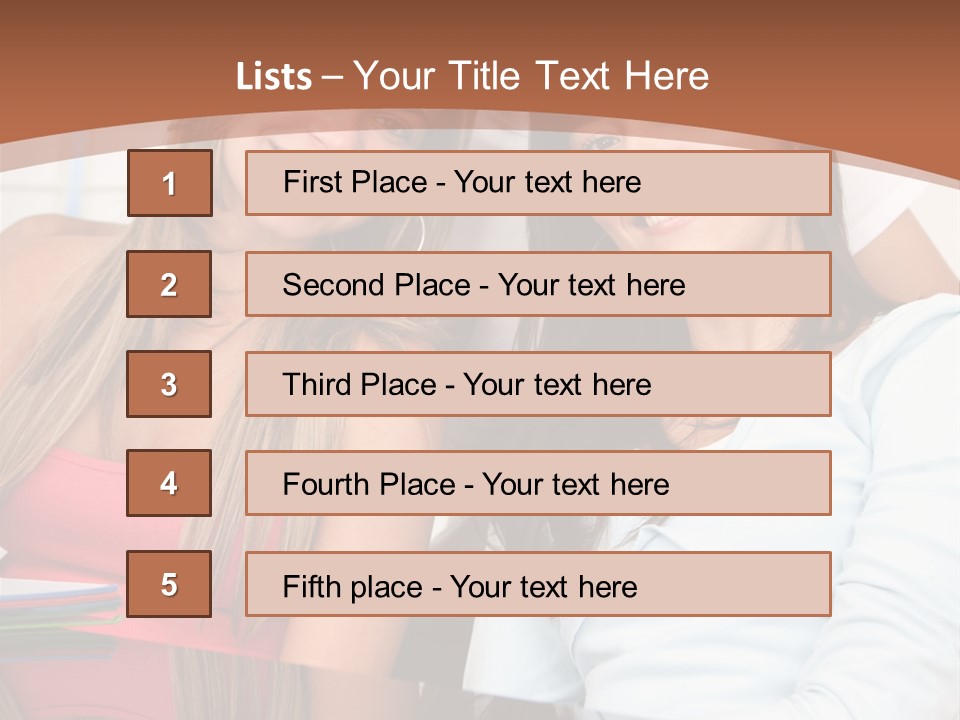 Three Students PowerPoint Template