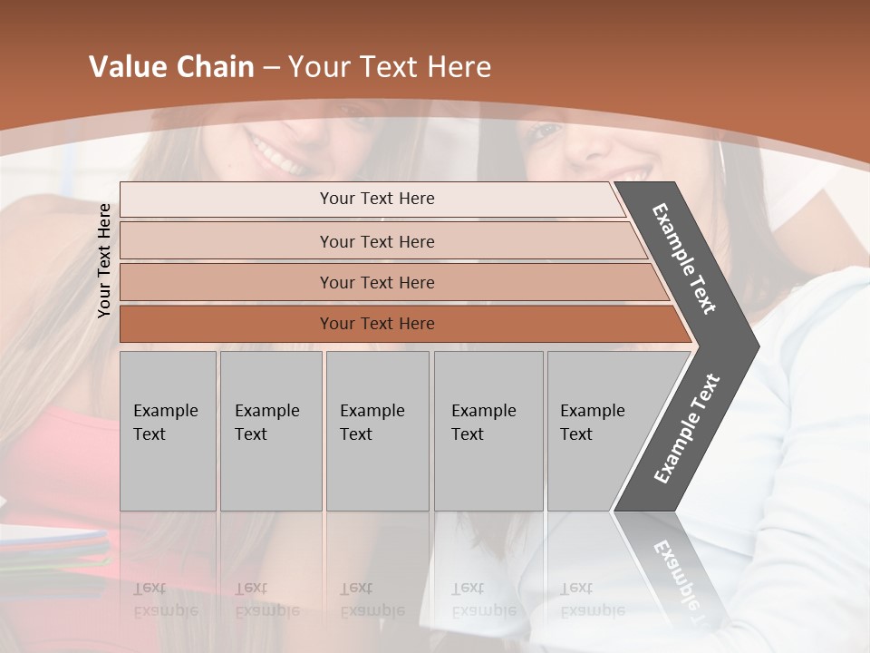 Three Students PowerPoint Template