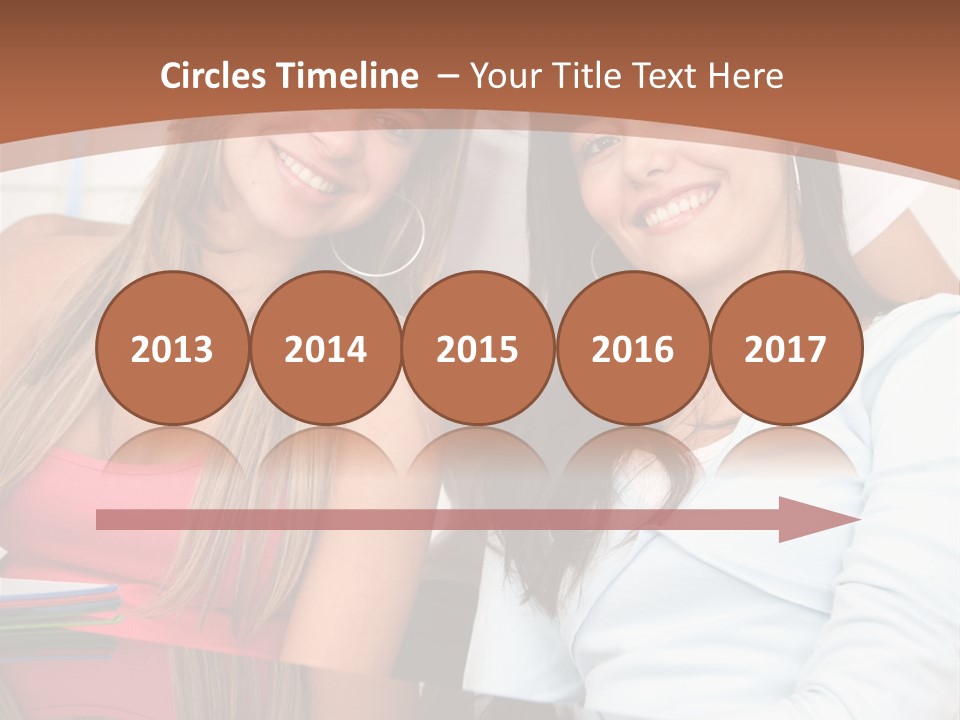 Three Students PowerPoint Template