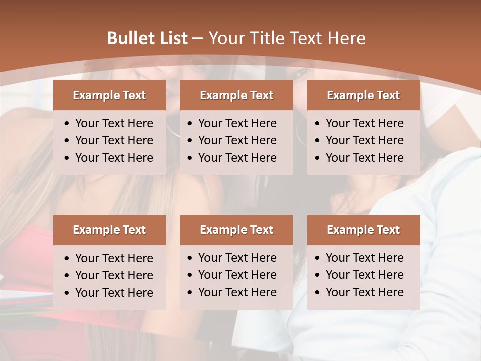 Three Students PowerPoint Template