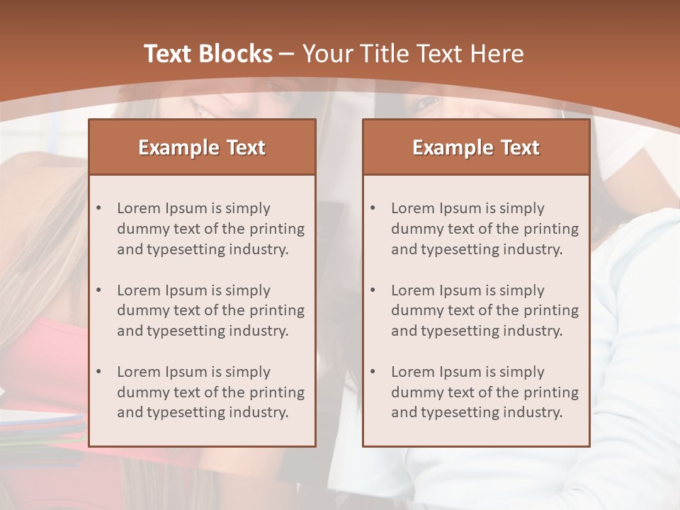Three Students PowerPoint Template