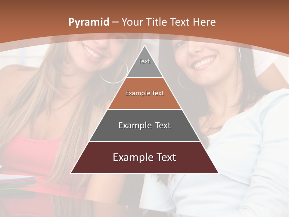 Three Students PowerPoint Template