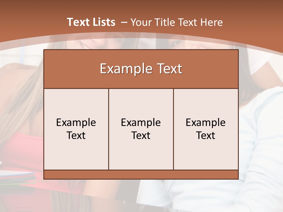 Three Students PowerPoint Template