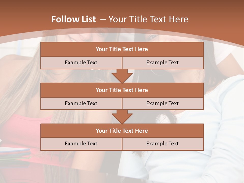 Three Students PowerPoint Template