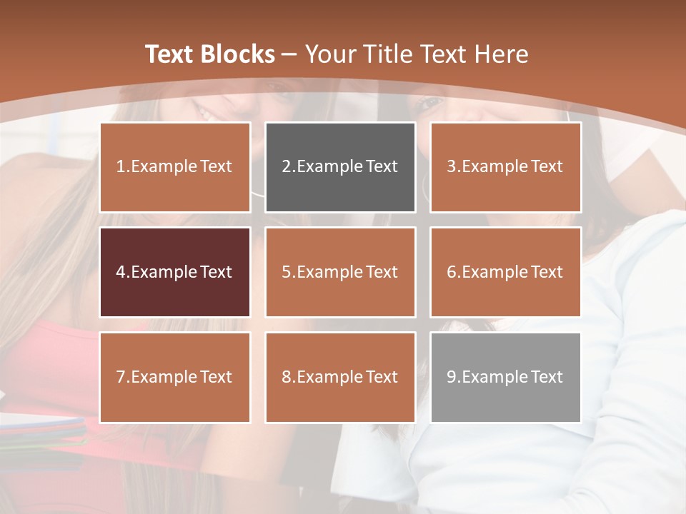 Three Students PowerPoint Template