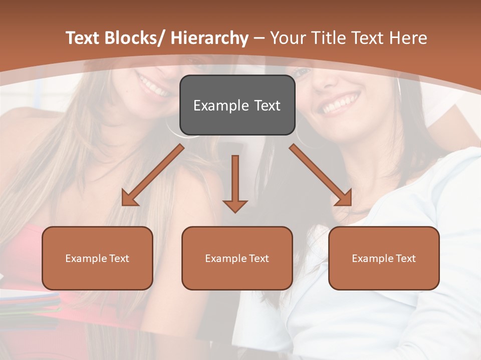 Three Students PowerPoint Template