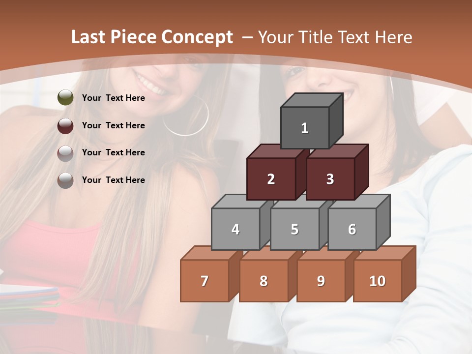 Three Students PowerPoint Template