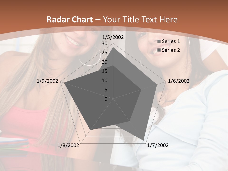 Three Students PowerPoint Template