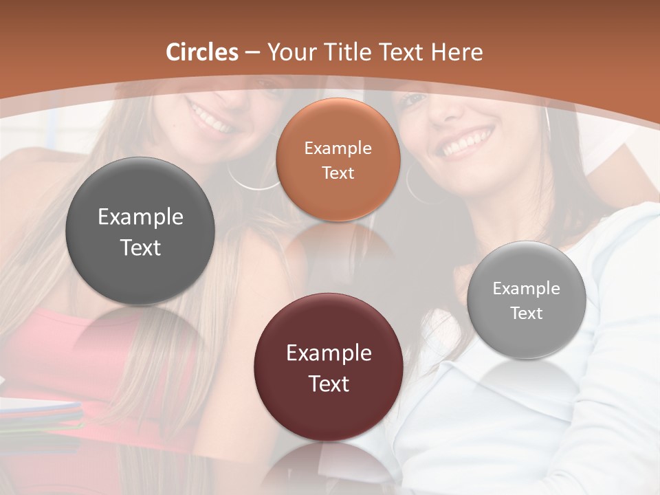 Three Students PowerPoint Template