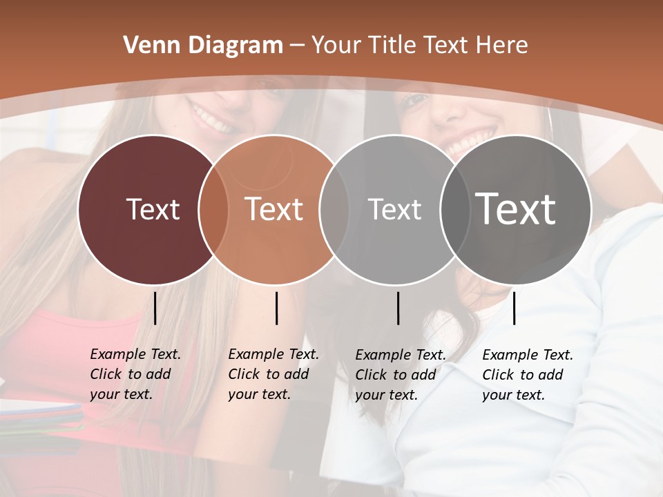 Three Students PowerPoint Template