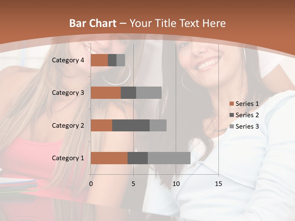 Three Students PowerPoint Template