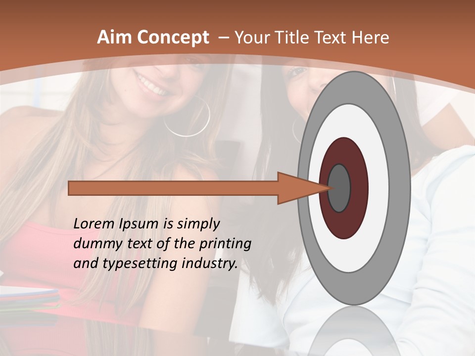 Three Students PowerPoint Template