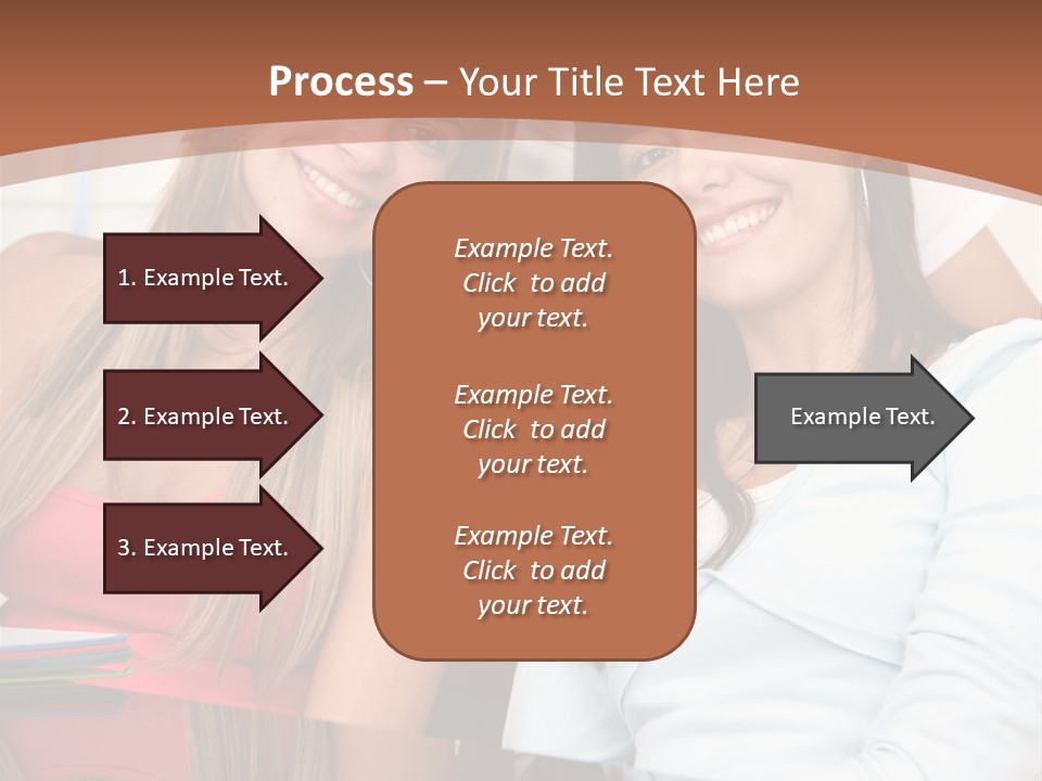 Three Students PowerPoint Template