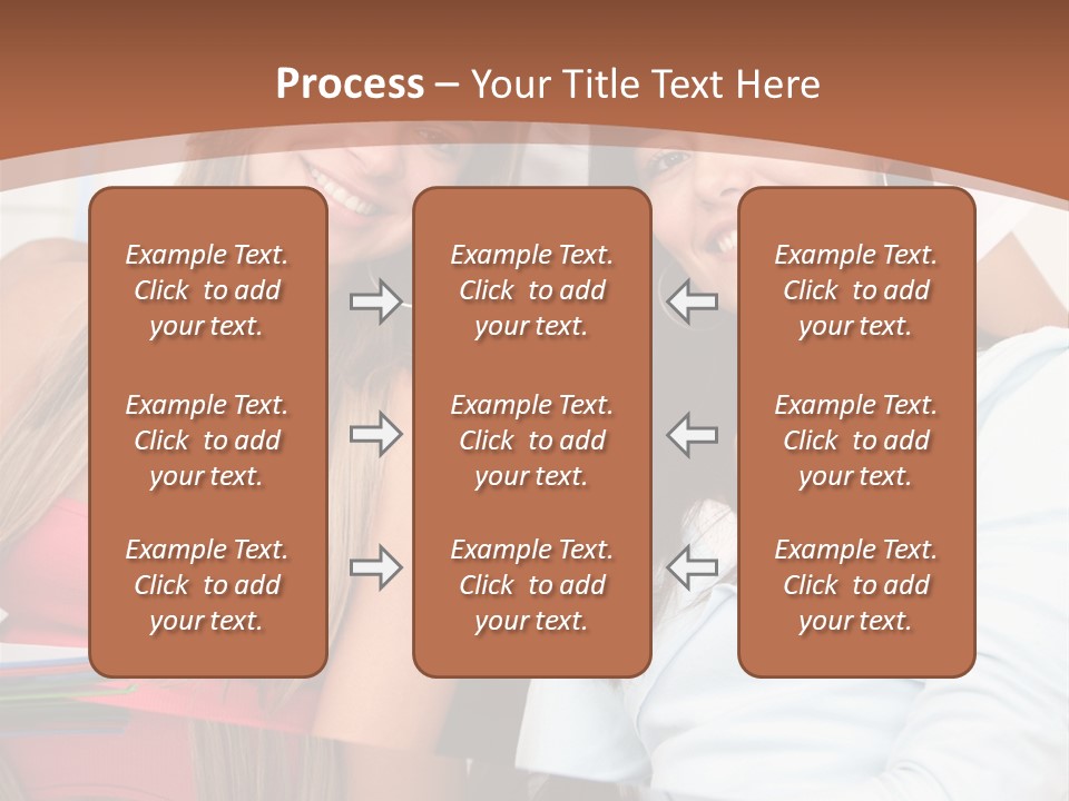 Three Students PowerPoint Template