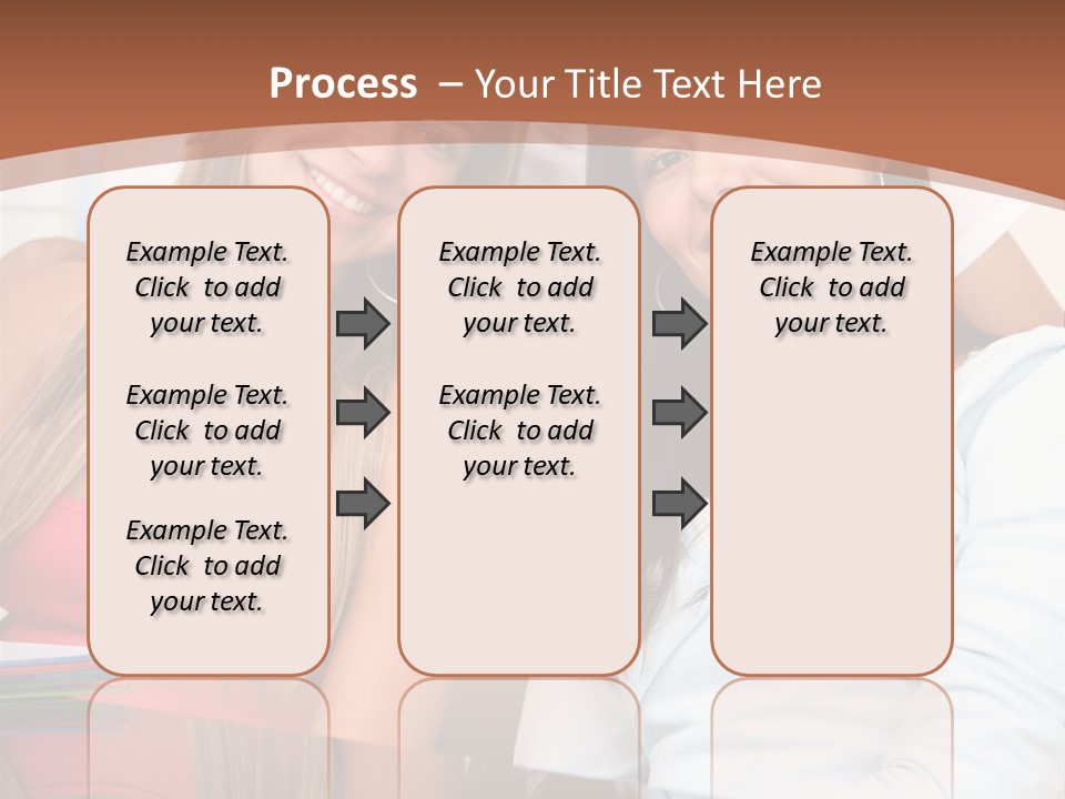 Three Students PowerPoint Template