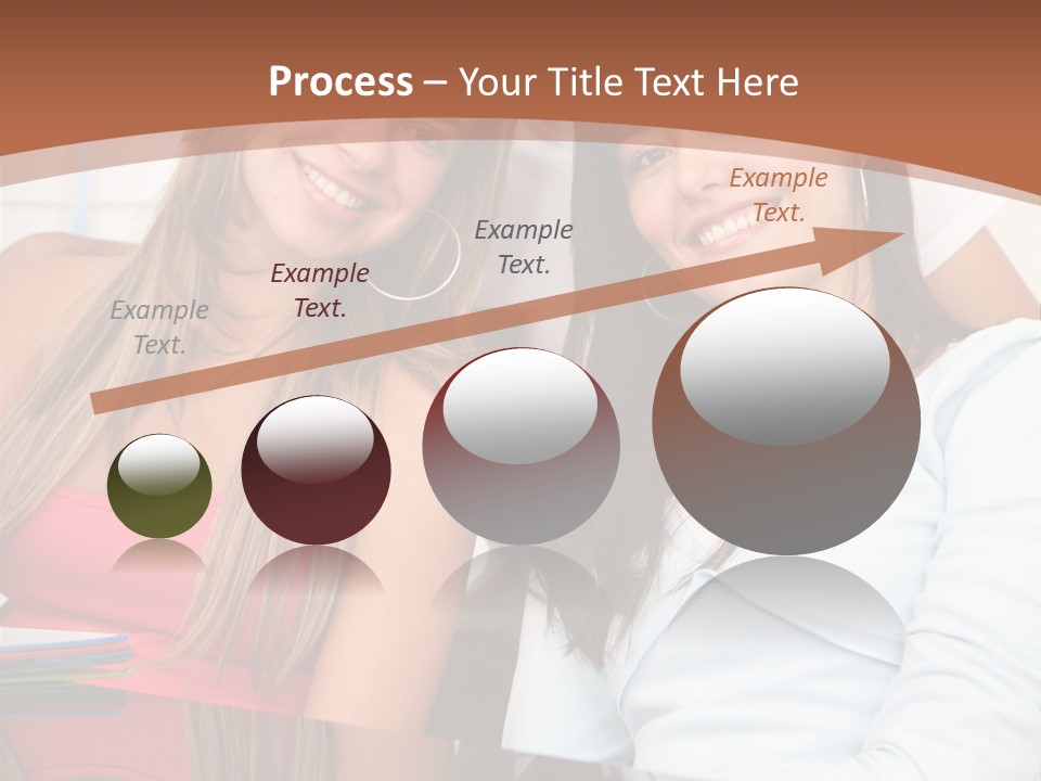 Three Students PowerPoint Template