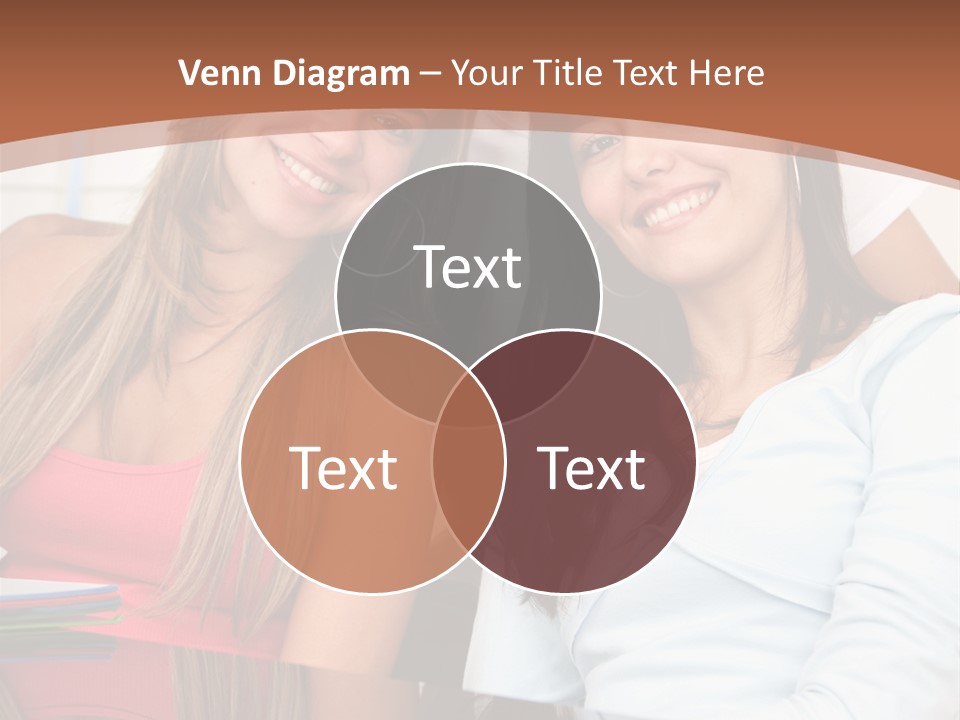 Three Students PowerPoint Template