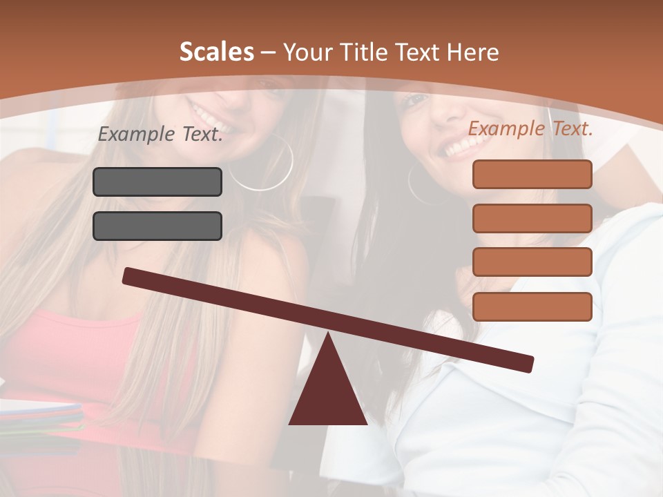 Three Students PowerPoint Template