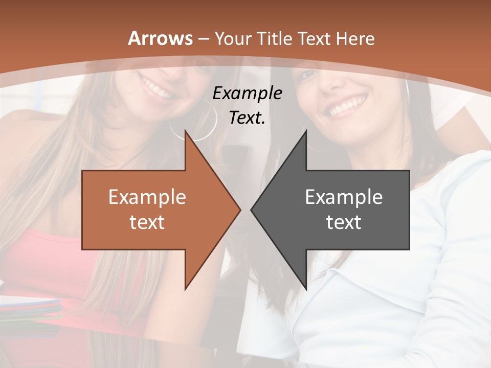 Three Students PowerPoint Template