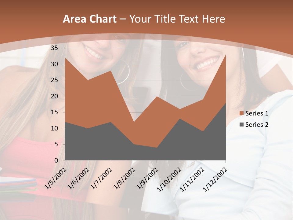 Three Students PowerPoint Template