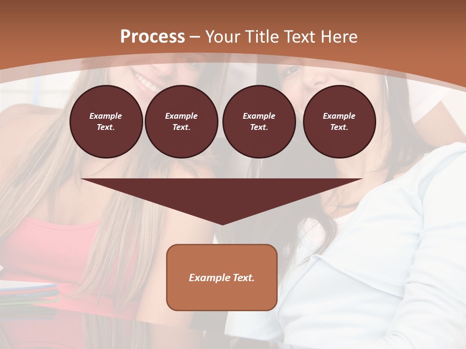 Three Students PowerPoint Template