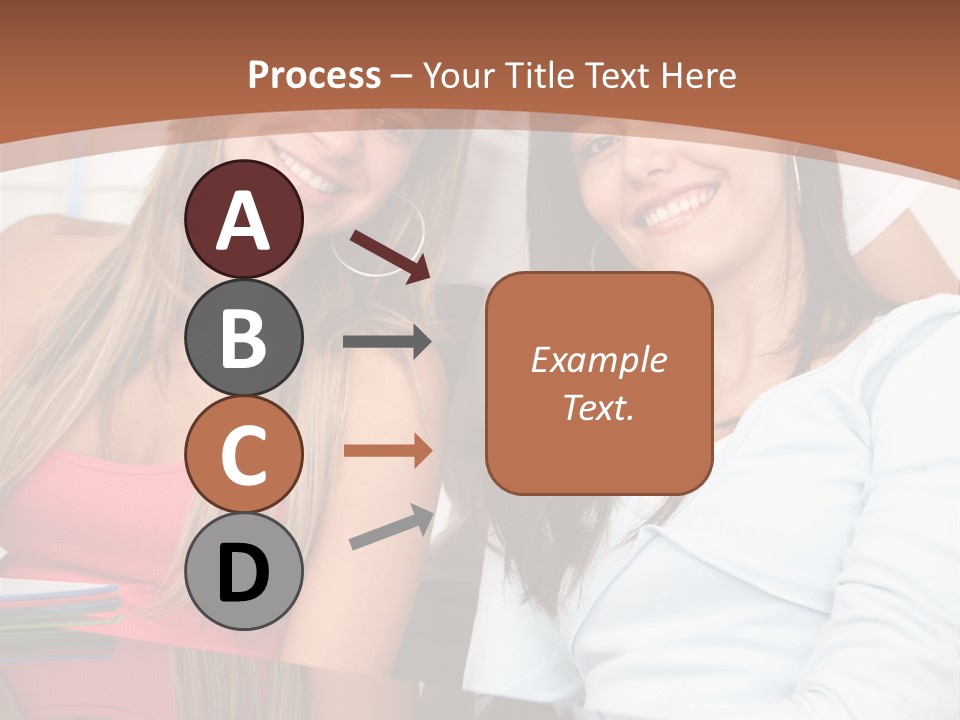 Three Students PowerPoint Template