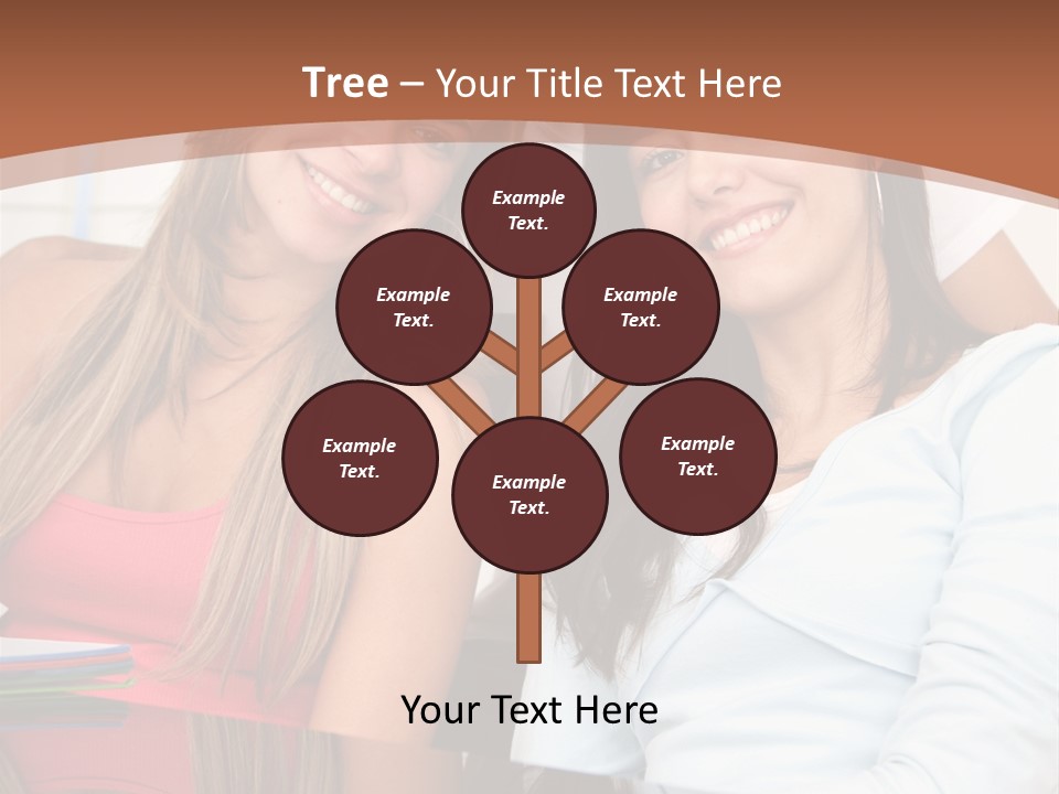 Three Students PowerPoint Template