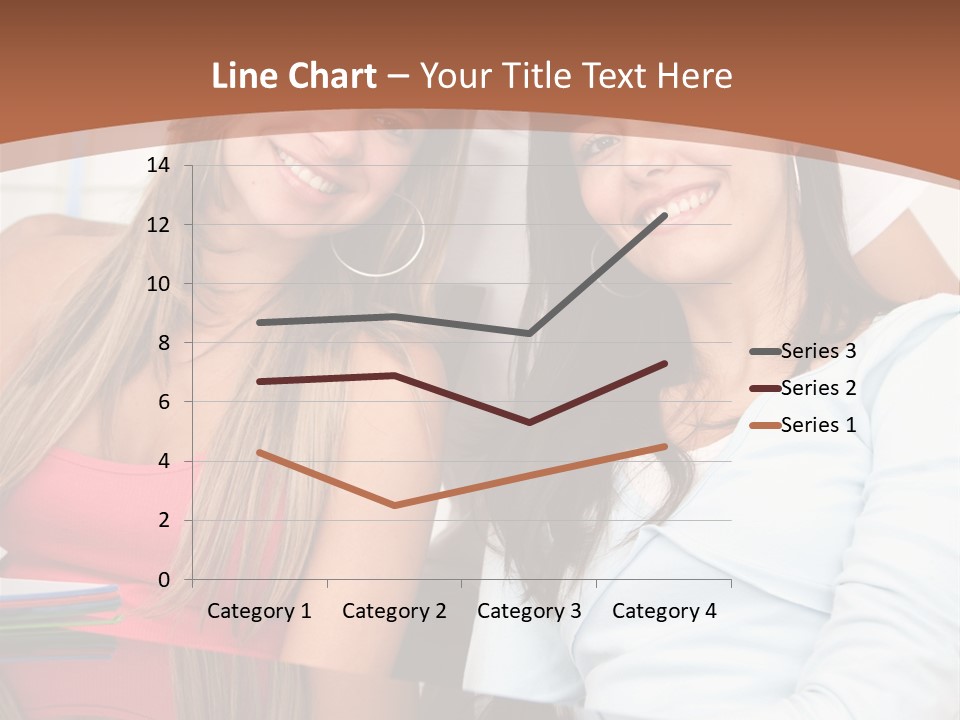 Three Students PowerPoint Template