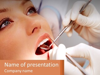 The Girl At The Dentist PowerPoint Template