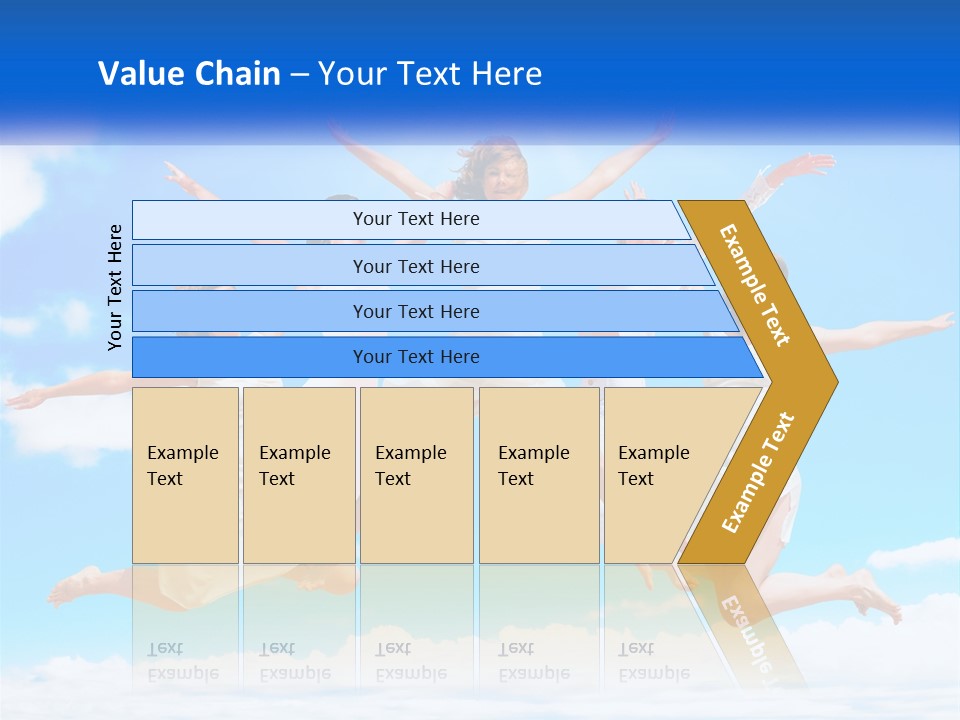 Photo Of Girls Jumping PowerPoint Template