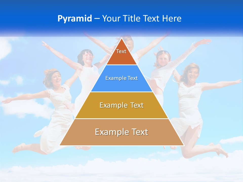 Photo Of Girls Jumping PowerPoint Template