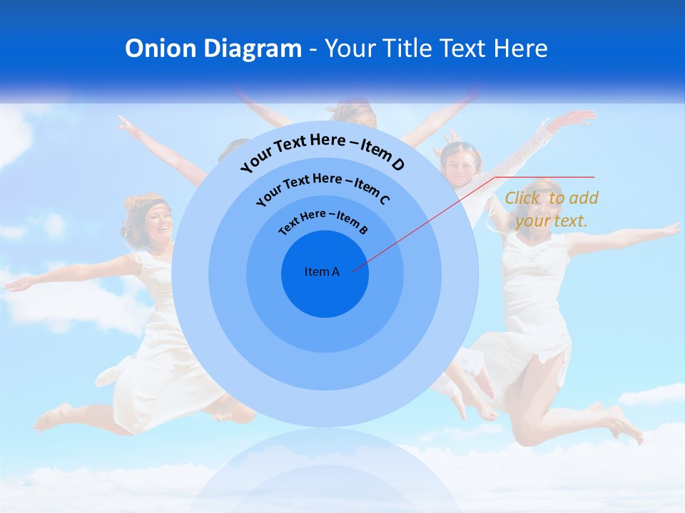 Photo Of Girls Jumping PowerPoint Template