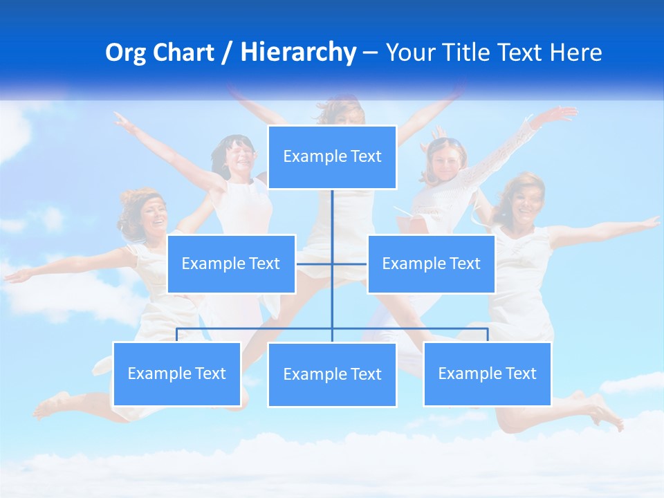 Photo Of Girls Jumping PowerPoint Template