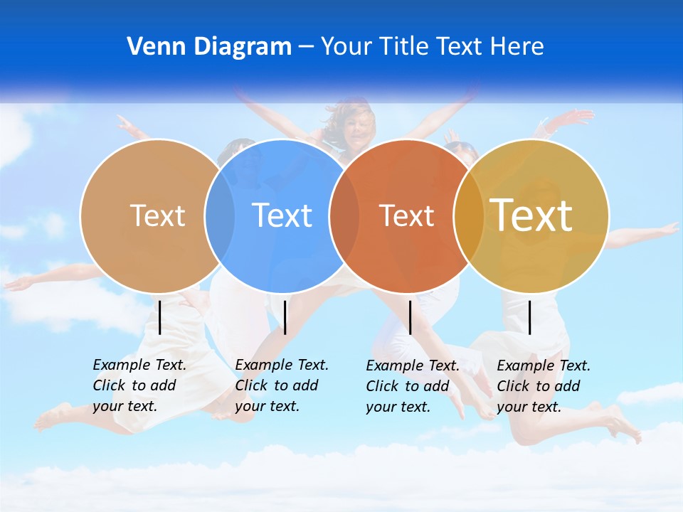 Photo Of Girls Jumping PowerPoint Template