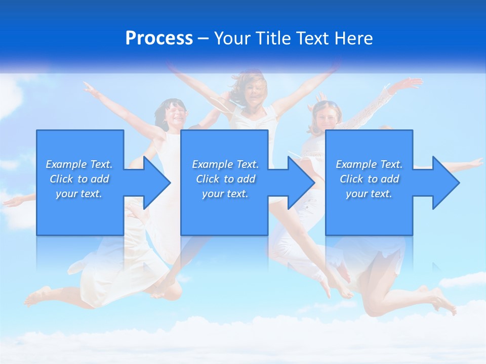 Photo Of Girls Jumping PowerPoint Template