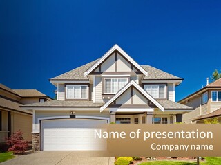 Two-Storey House PowerPoint Template