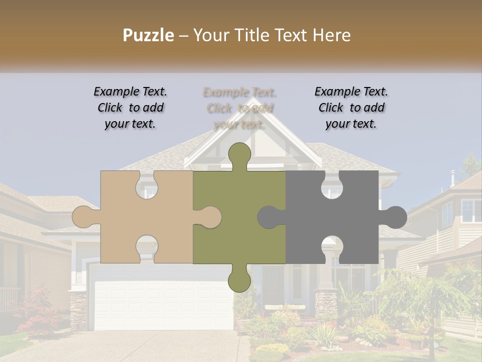 Two-Storey House PowerPoint Template