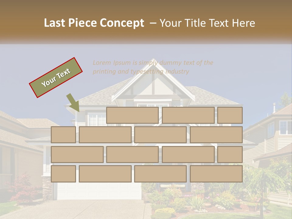 Two-Storey House PowerPoint Template
